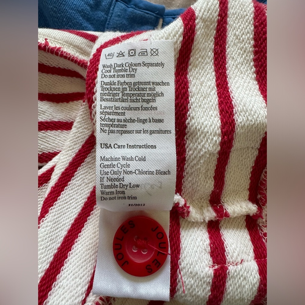 Joules Striped Sweatshirt Top - Picture 8 of 10